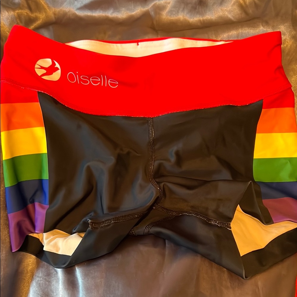 Oiselle Rainbow Running Shorts